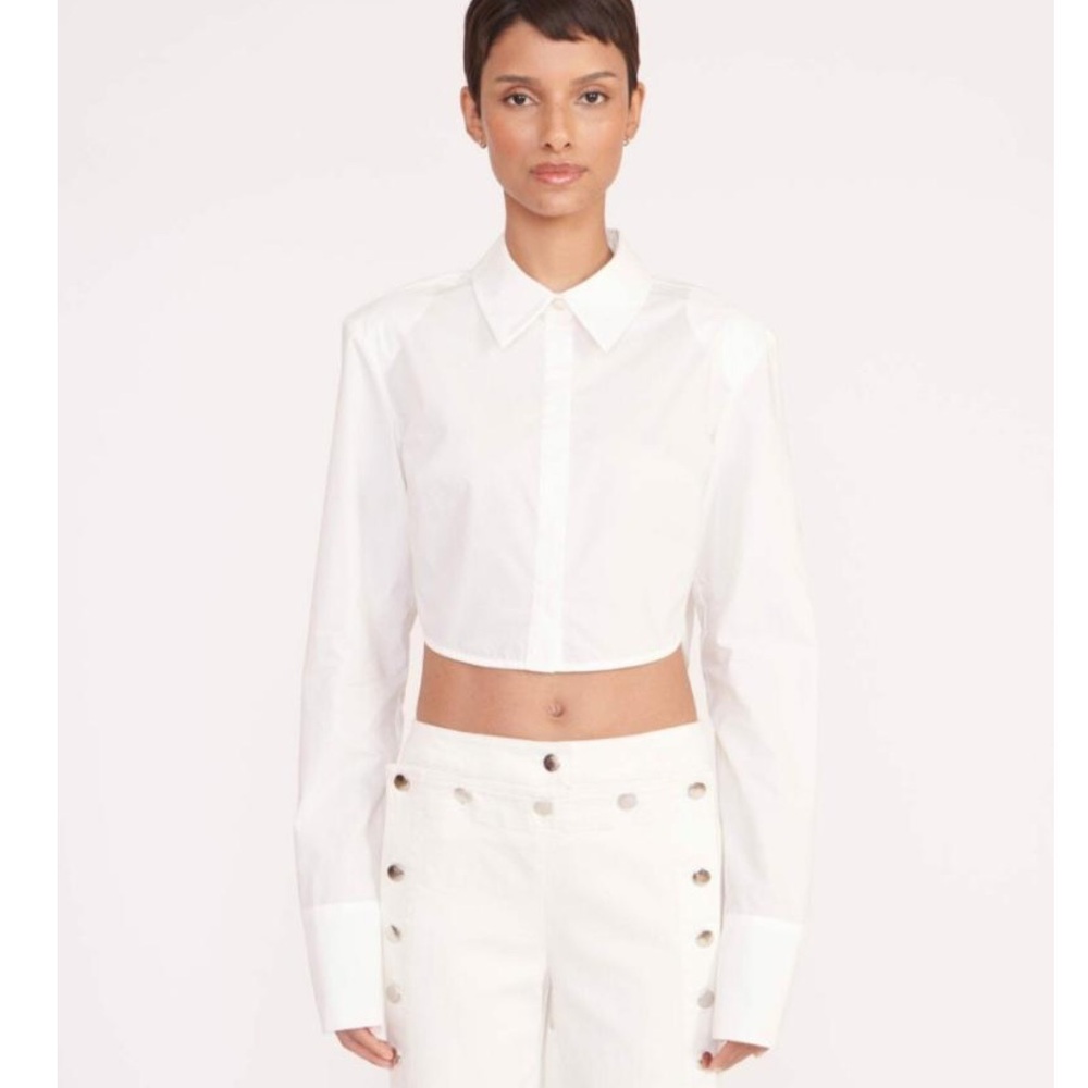 Staud SENECA White Shirt Women’s - Size Small